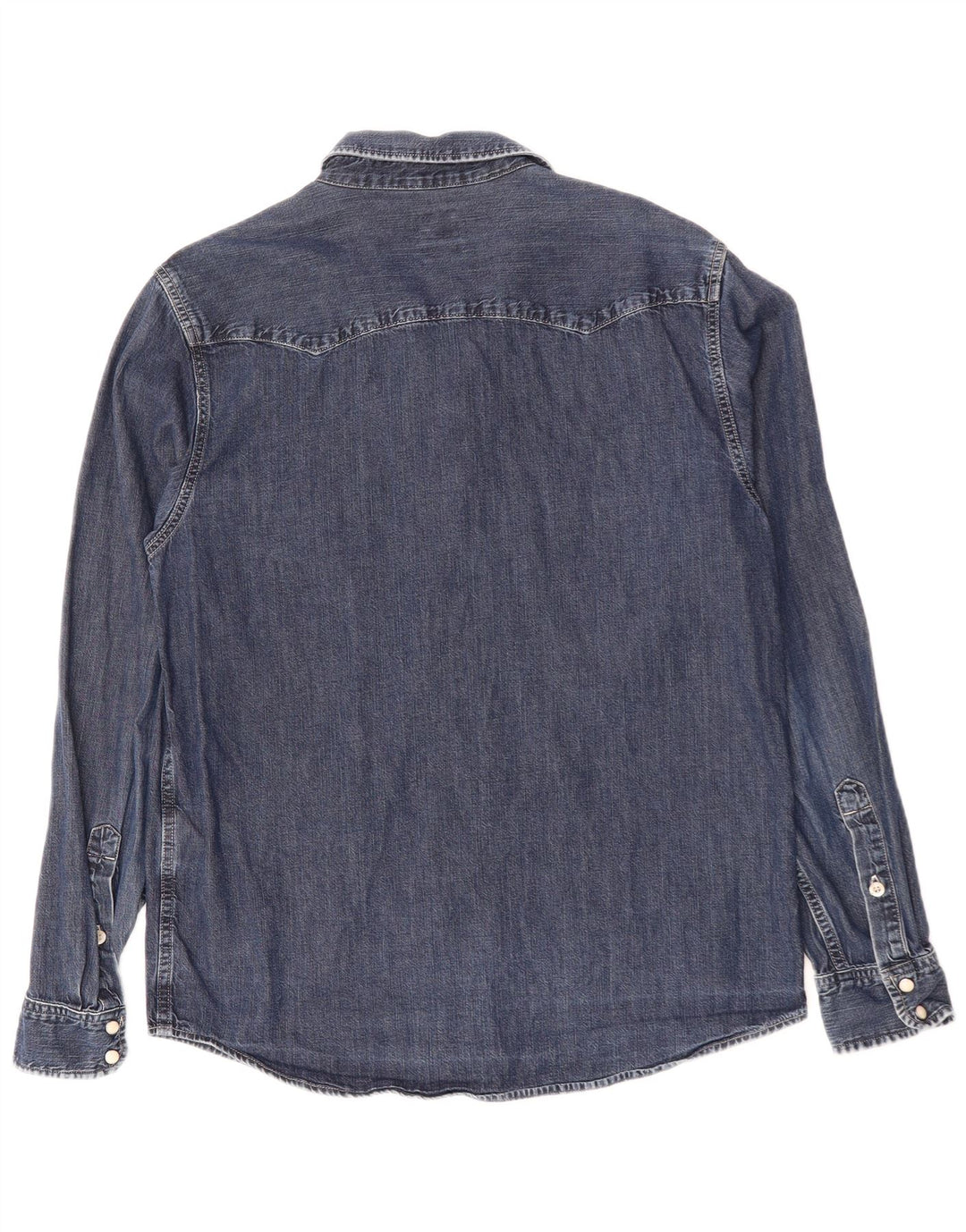 LEE Denimskjorte til mænd Stor marineblå bomuld