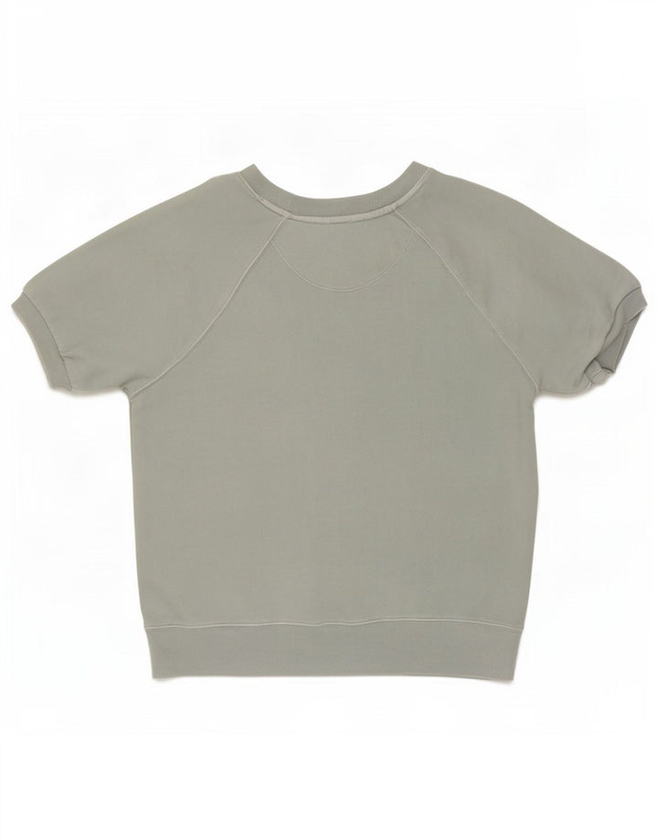 Gap Dame Kortærmet Sweatshirt Jumper UK 14 Medium Grøn Bomuld