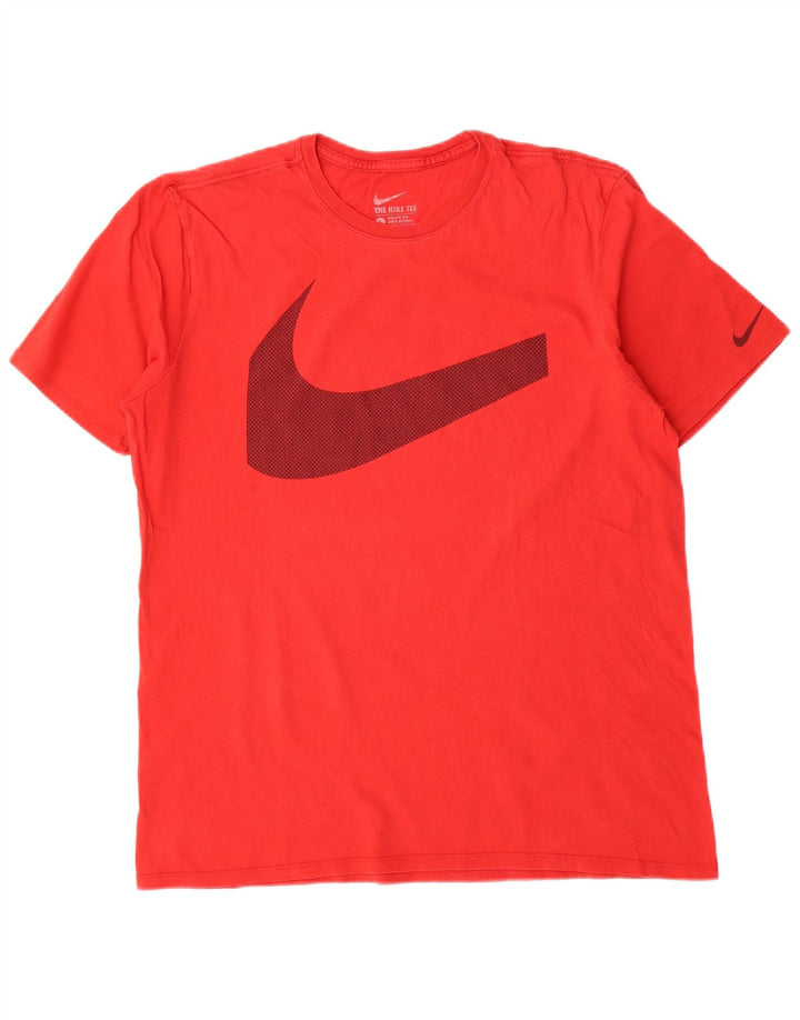Nike Herre Athletic Cut Grafisk T-Shirt Top Stor Rød