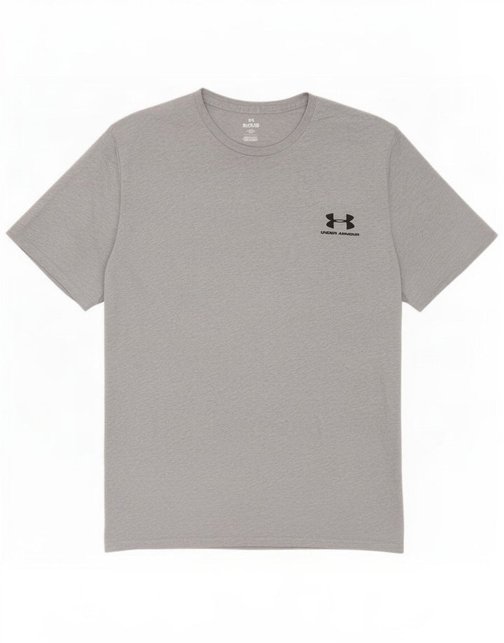 Under Armour Herre T-Shirt Top XL Grå Flecked