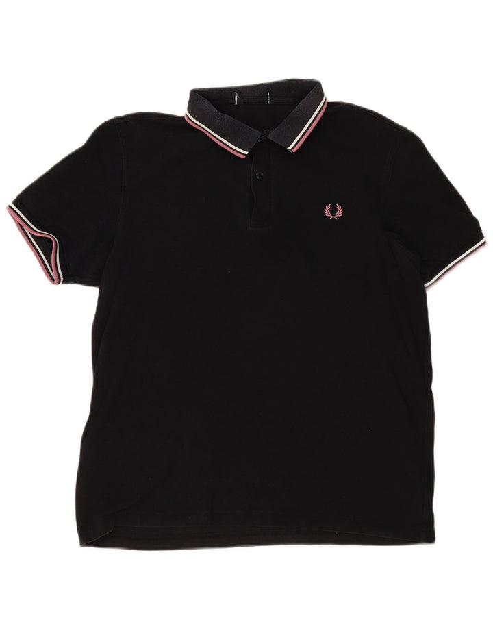 Fred Perry Herre poloshirt Medium Sort bomuld