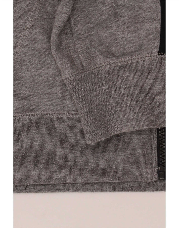 Adidas Herre Climalite hættetrøje med lynlås, lille grå flækket polyester