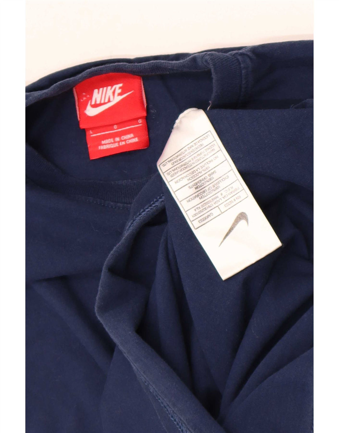 Nike grafisk T-shirt top til mænd, stor marineblå bomuld