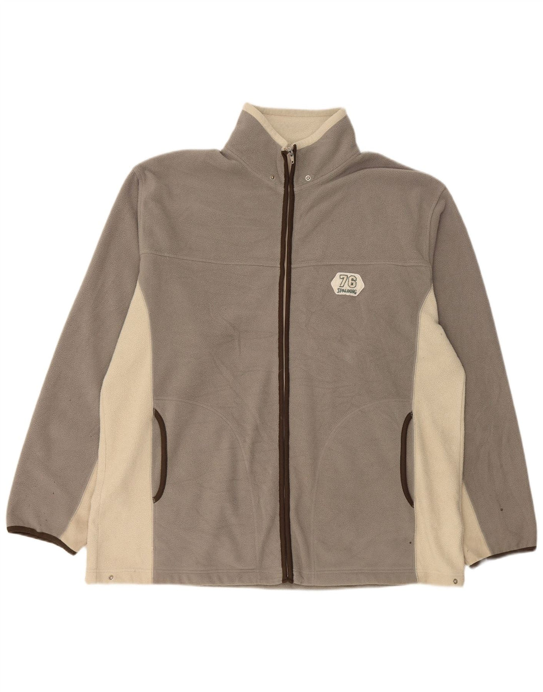Spalding Herre Liner Fleecejakke UK 42 XL Grå Colourblock Polyester