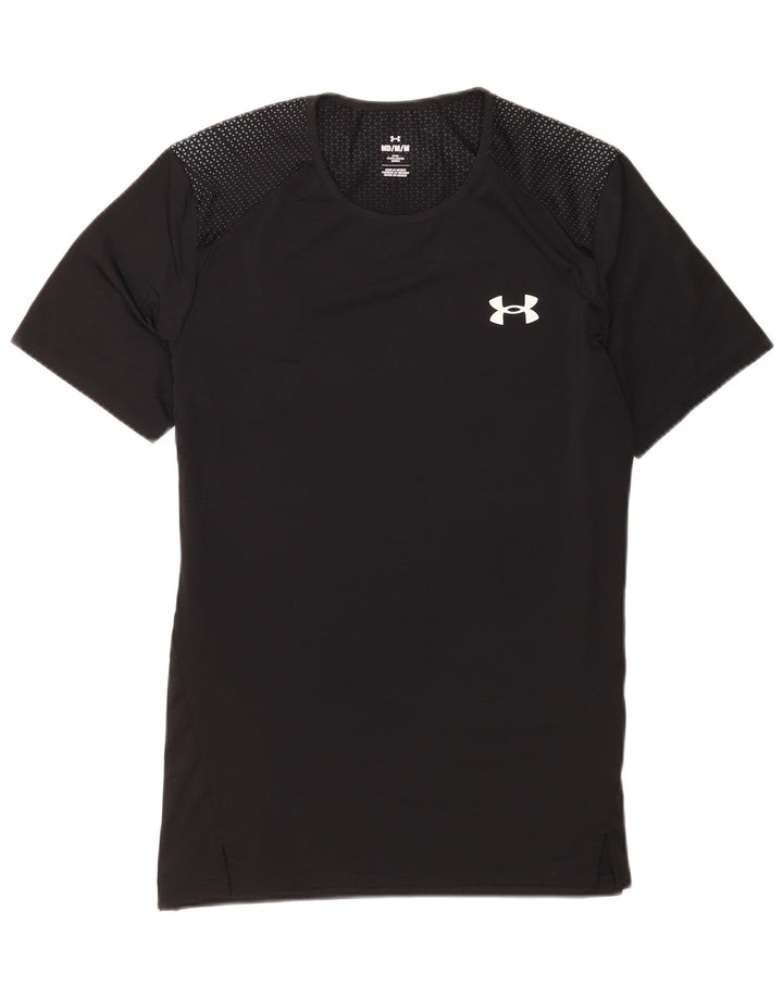 Under Armour Herre T-Shirt Top Medium Sort Polyester