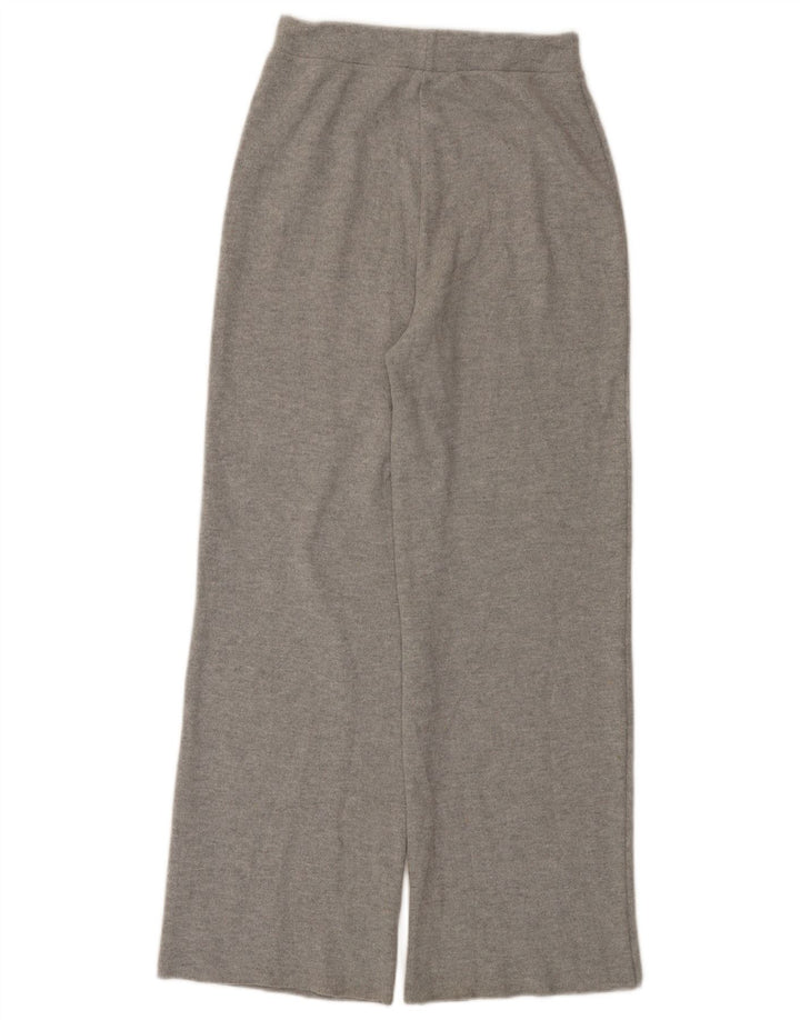 Zara Træningsdragtsbukser til kvinder UK 8 Small Grå Flecked Polyester