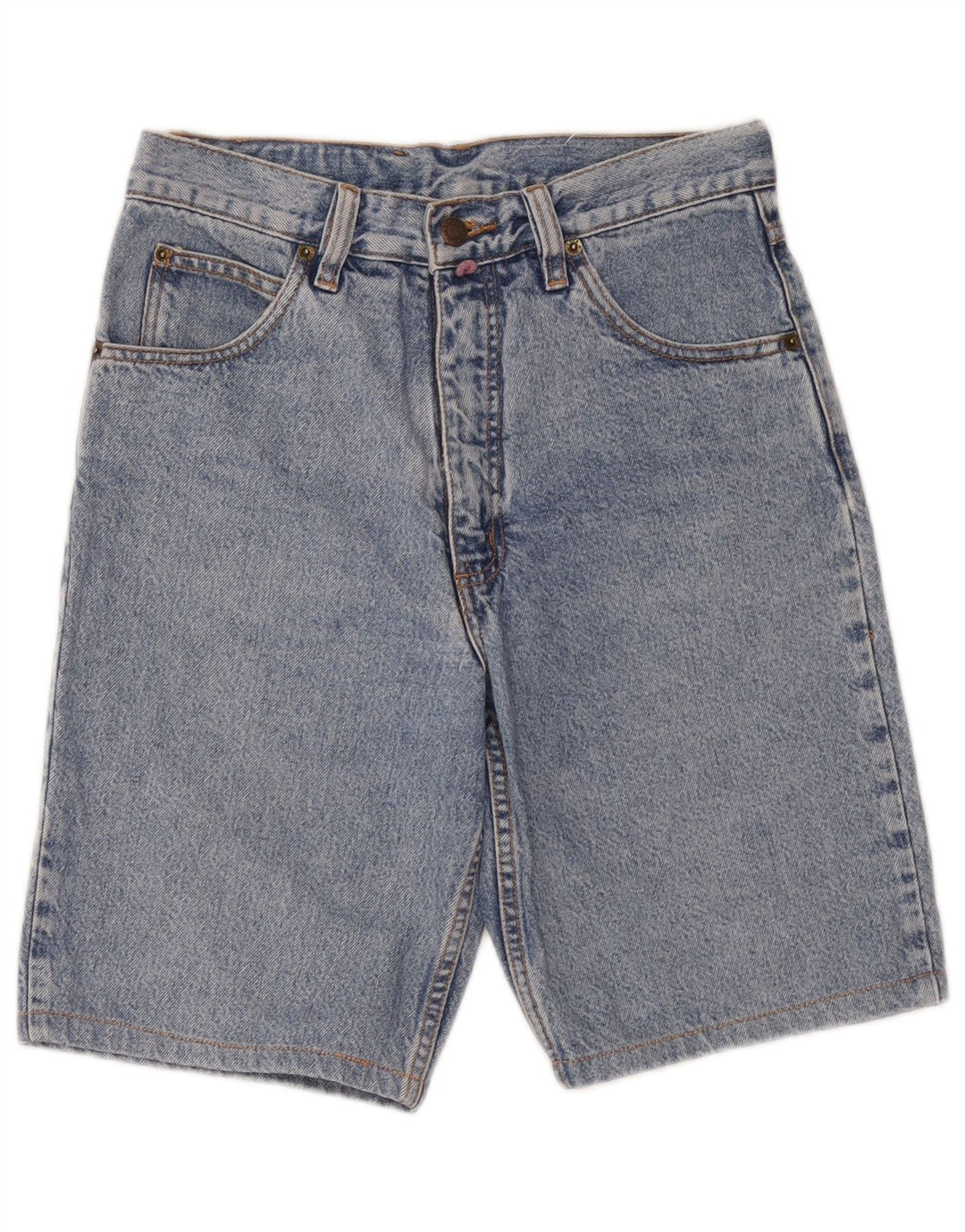 Vintage denimshorts til mænd W30 mellemblå bomuld