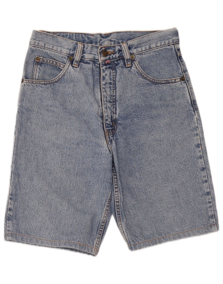 Vintage denimshorts til mænd W30 mellemblå bomuld
