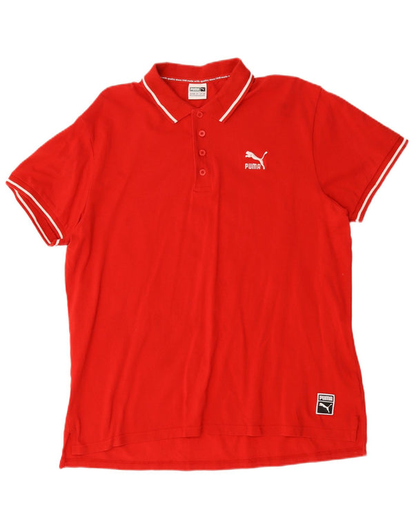 Puma herre poloshirt 2XL rød bomuld