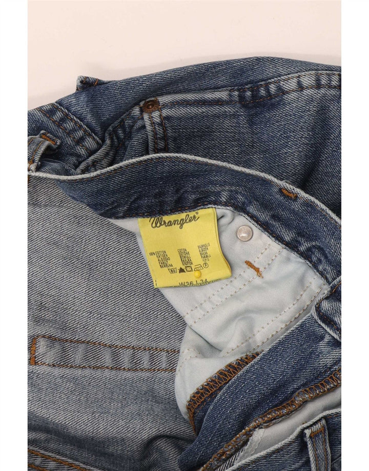 Wrangler Straight Jeans til mænd W36 L34 blå bomuld