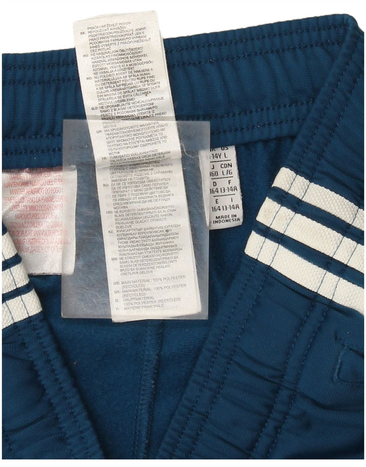 Adidas Boys Sports Shorts 13-14 år Blå polyester