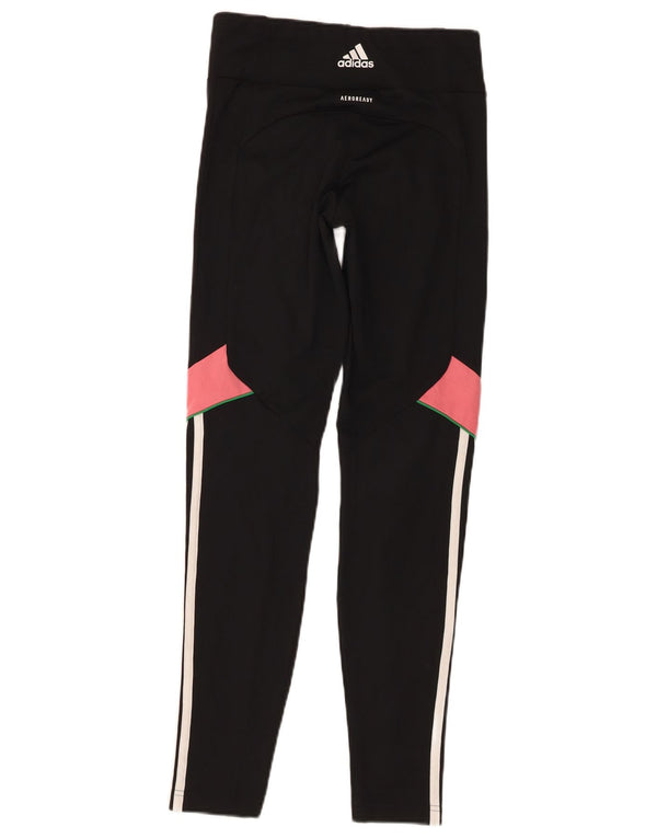 Adidas Girls Aeroready Leggings 14-15 år Sort Colourblock Polyester