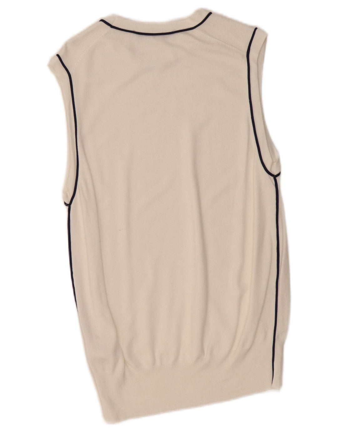 ZARA Dame Vest Tank Top UK 18 XL Hvid Viscose