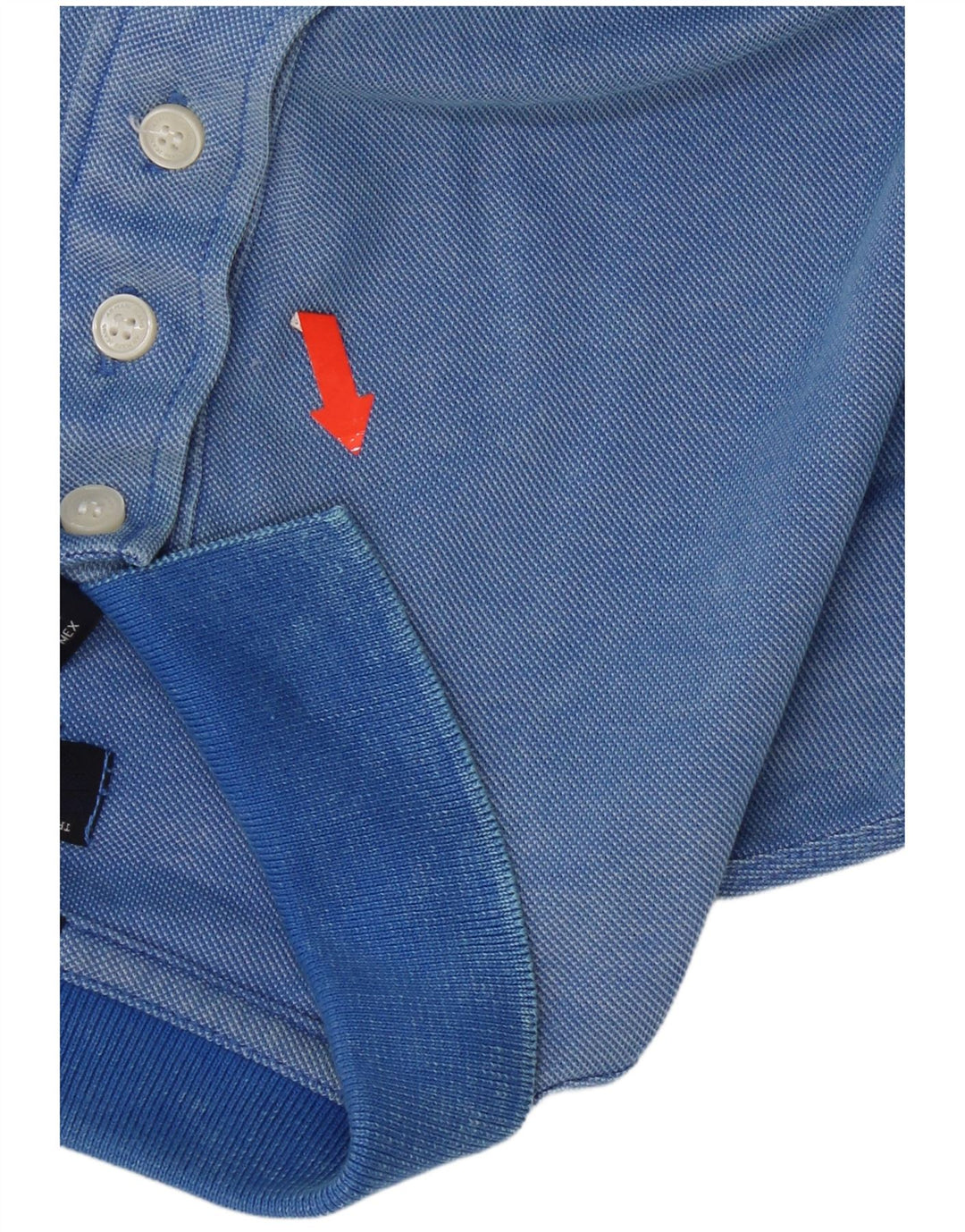 Armani Jeans Herre Regular Langærmet Polo Shirt Lille Blå Bomuld