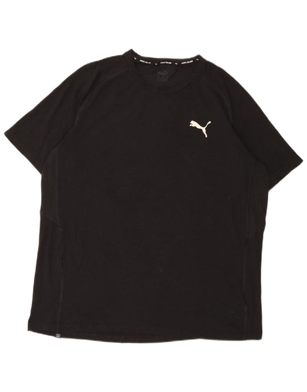 Puma Herre T-Shirt Top 2XL Sort Bomuld