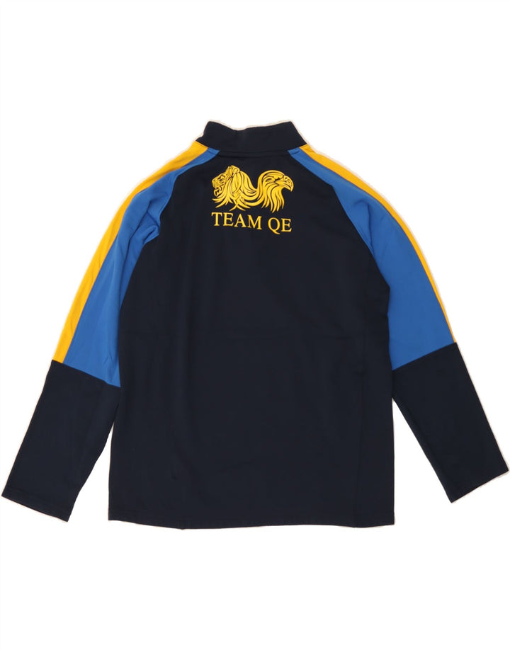 NIKE Boys Zip Neck Pullover Tracksuit Top 13-14 Years XL Navy Blue Vintage Nike and Second-Hand Nike from Messina Hembry 