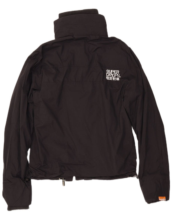 SUPERDRY Dame Windbreaker Jacket UK 16 Large Black