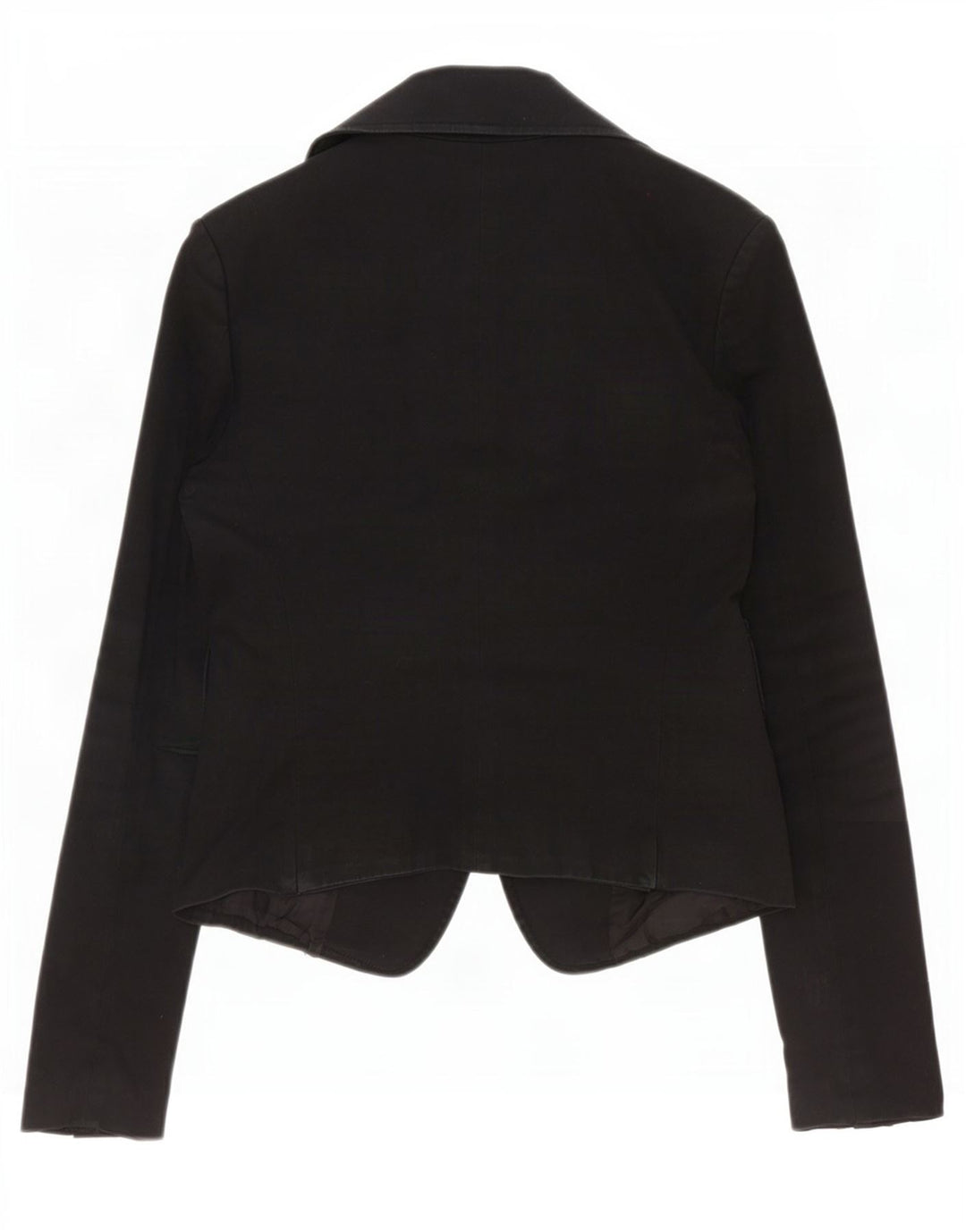 Patrizia Pepe Dame 2 Button Blazer Jacket IT 44 Medium Sort Bomuld