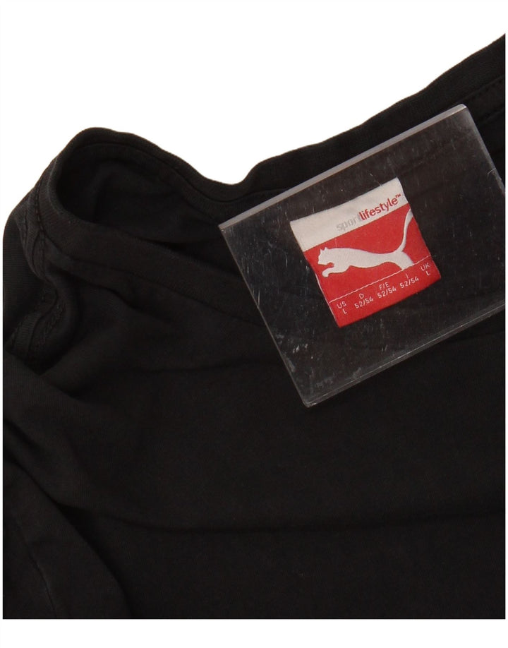 PUMA Grafisk T-shirt top til mænd, stor sort