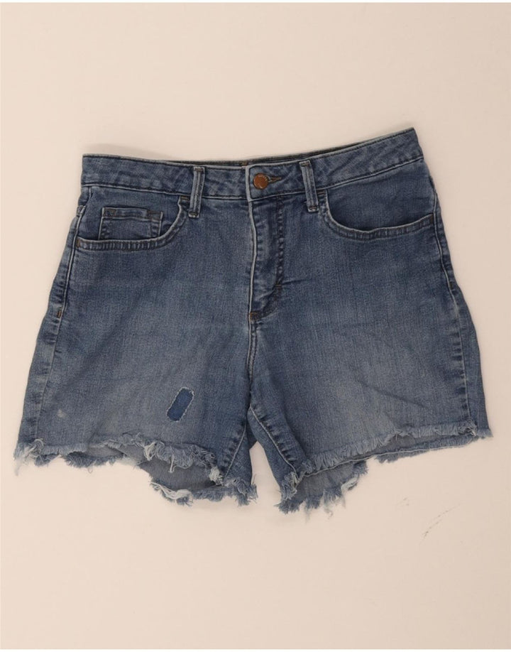 LEE Womens Riders Mid Rise Distressed Denim Shorts Small W28 Blue Cotton Vintage Lee and Second-Hand Lee from Messina Hembry 