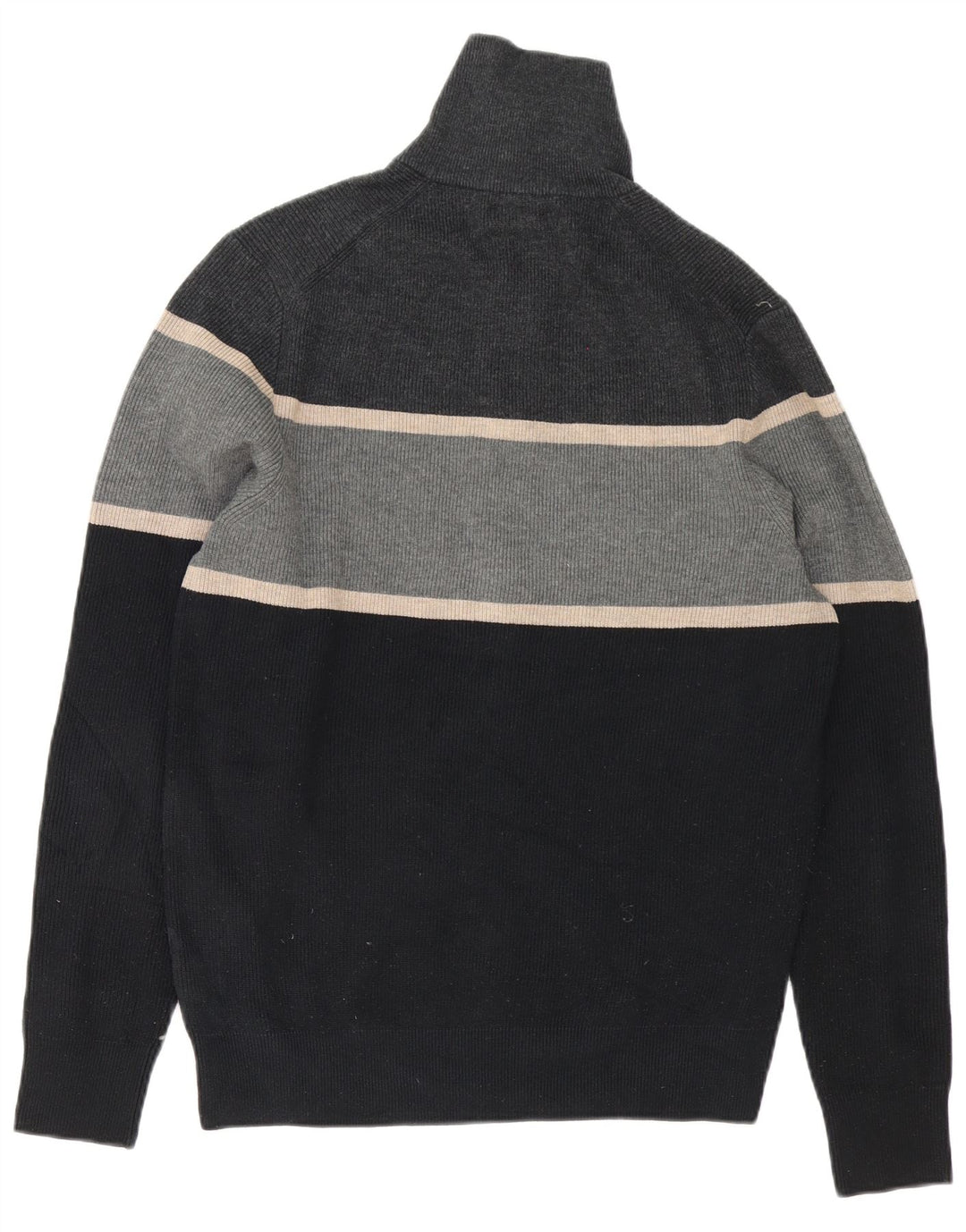 Marks & Spencer Herre Zip Neck Jumper Sweater Medium Flerfarvet