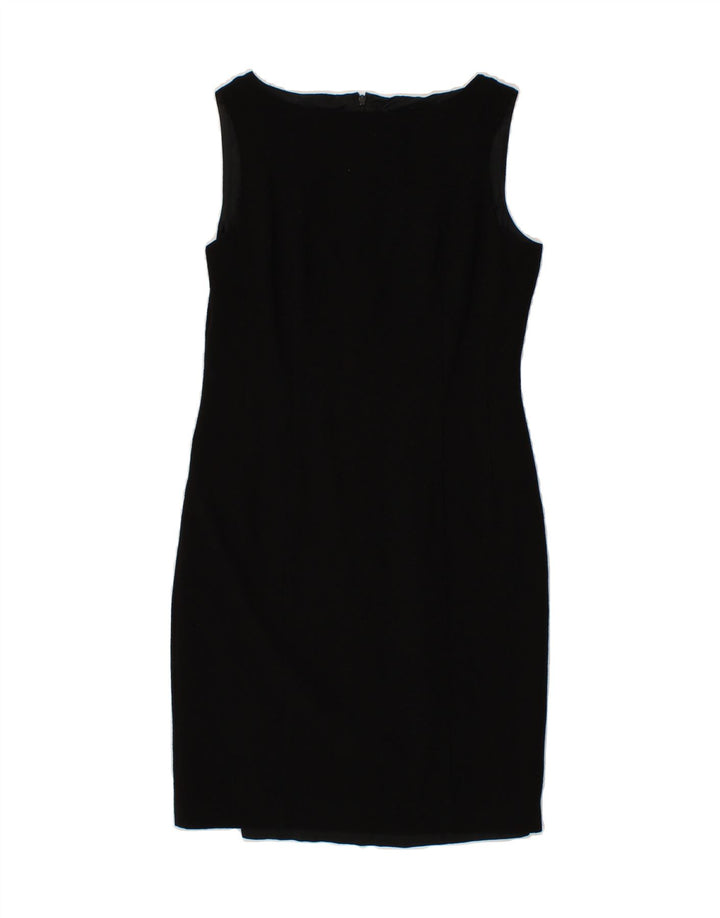 EPISODE Womens Sleeveless Sheath Dress UK 8 Small Black Wool Vintage Episode and Second-Hand Episode from Messina Hembry 