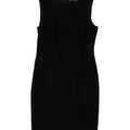 EPISODE Womens Sleeveless Sheath Dress UK 8 Small Black Wool Vintage Episode and Second-Hand Episode from Messina Hembry 