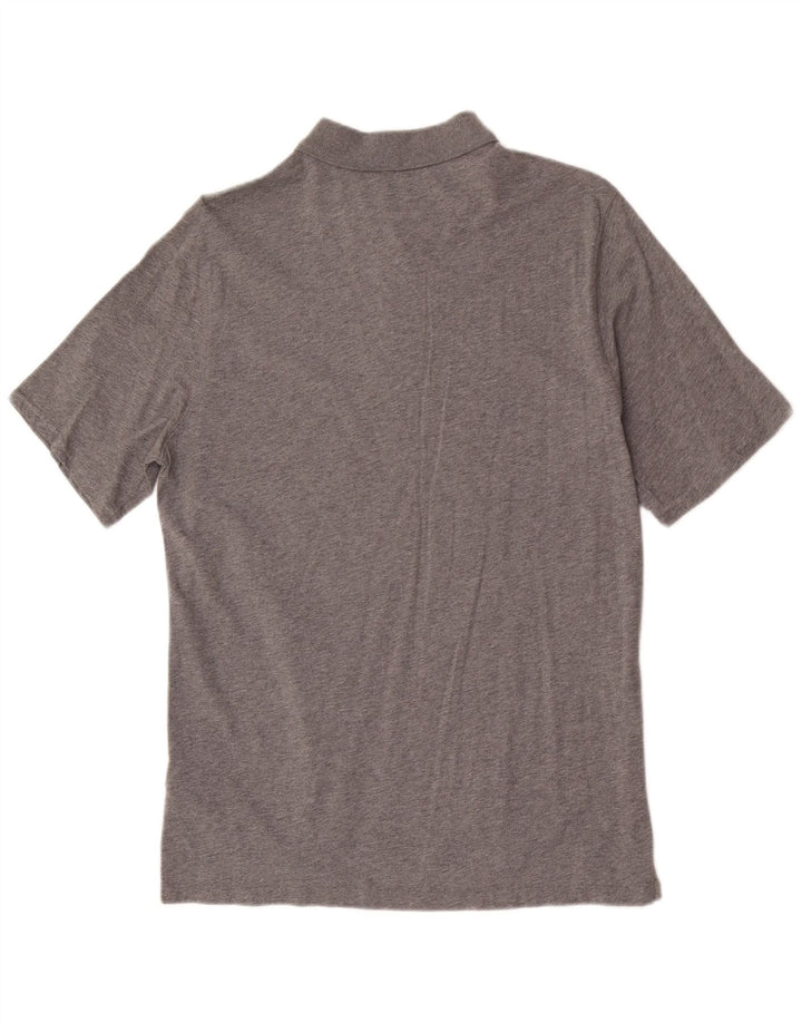 Massimo Dutti Herre Polo Shirt Stor Grå Bomuld