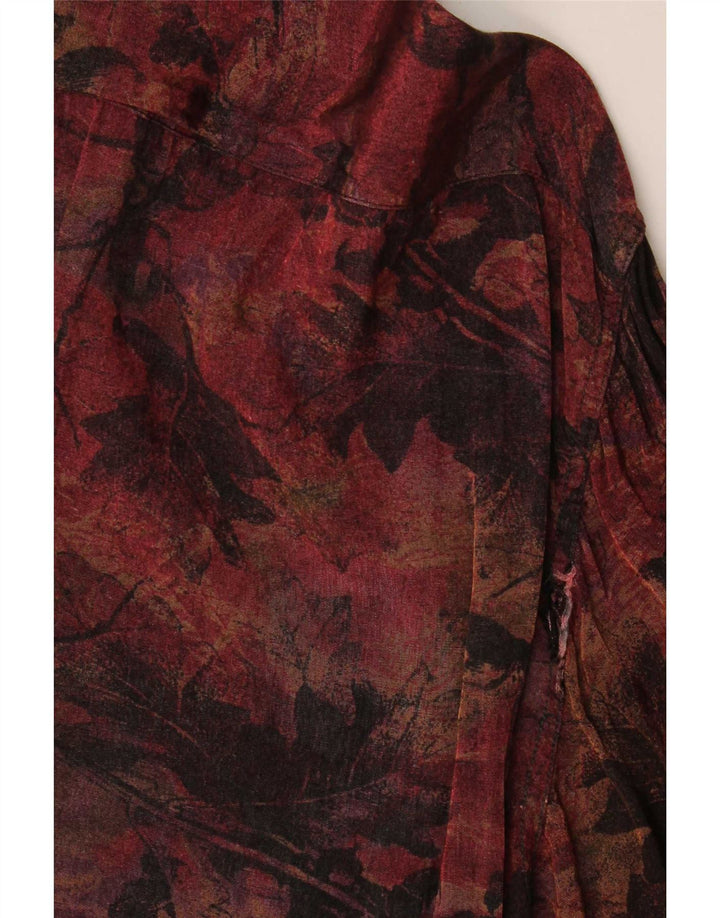 Tipo' S Herreskjorte Lille Burgundy Floral Viscose