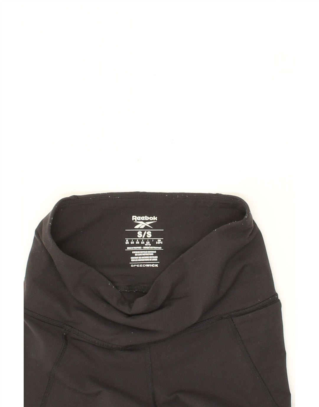 REEBOK Womens Leggings UK 8 Small Black Polyester Vintage Reebok and Second-Hand Reebok from Messina Hembry 