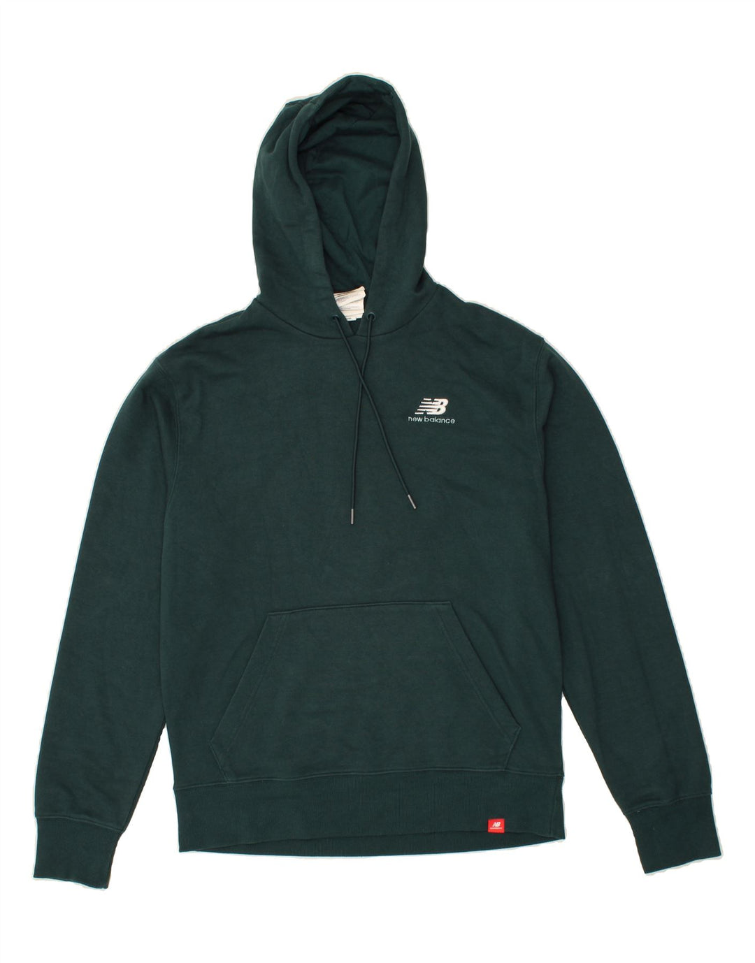 NEW BALANCE Mens Hoodie Jumper Medium Green Cotton