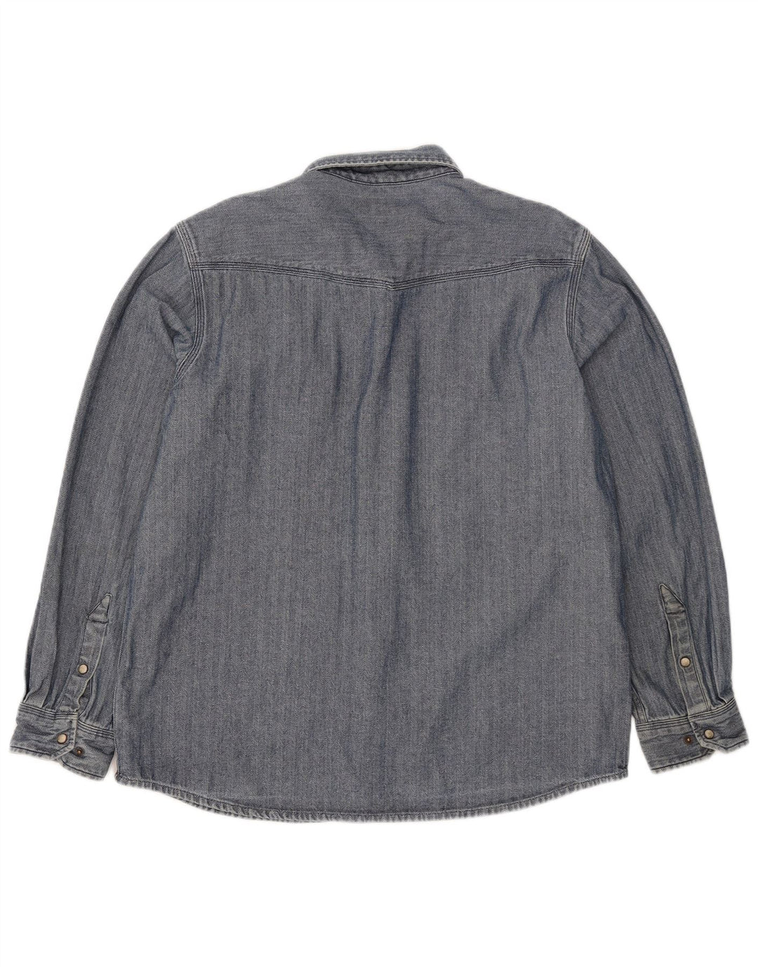 Carhartt Herre Slim Fit skjorte Stor blå sildebensbomuld
