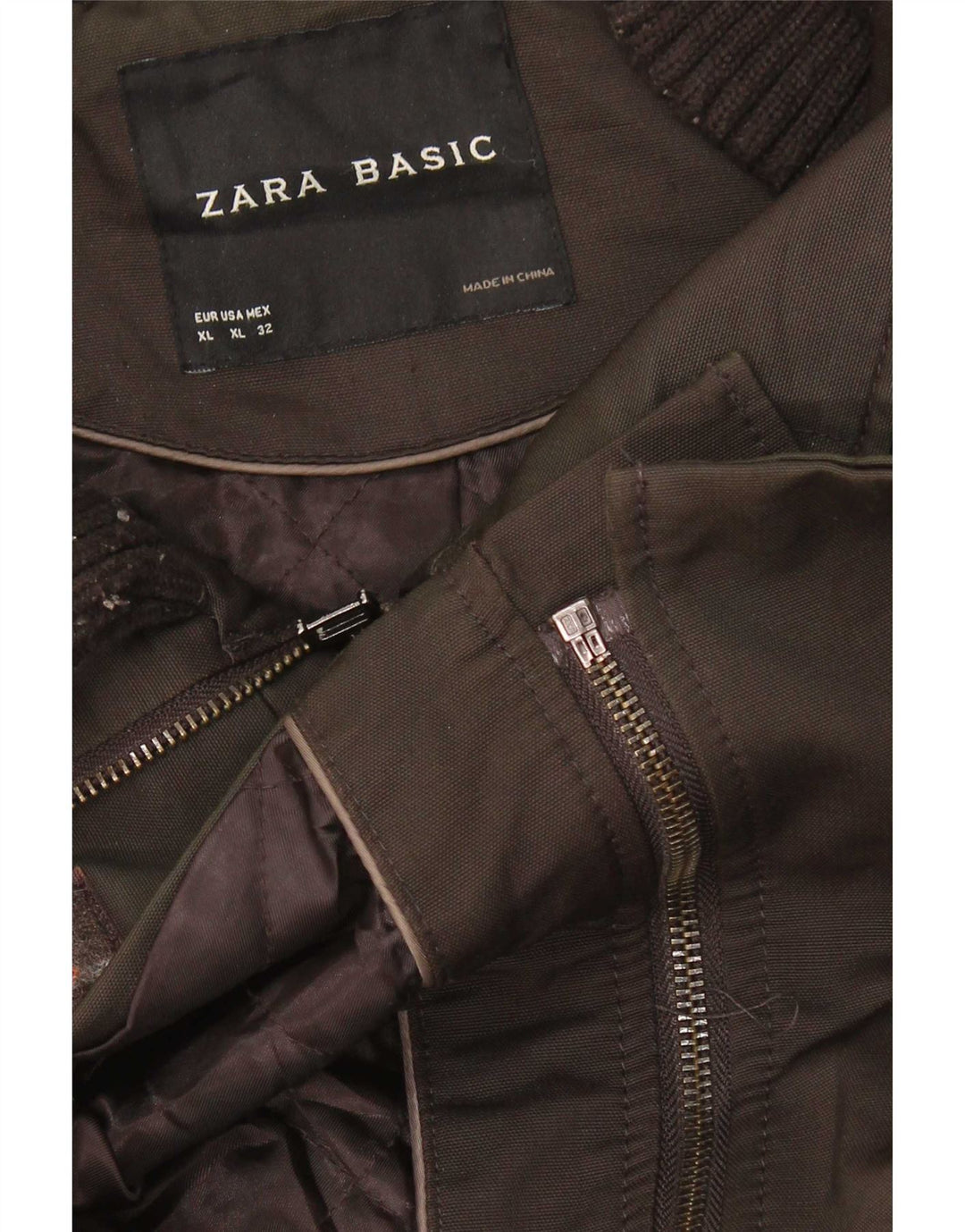Zara Dame Duffle Jacket UK 18 XL Brun