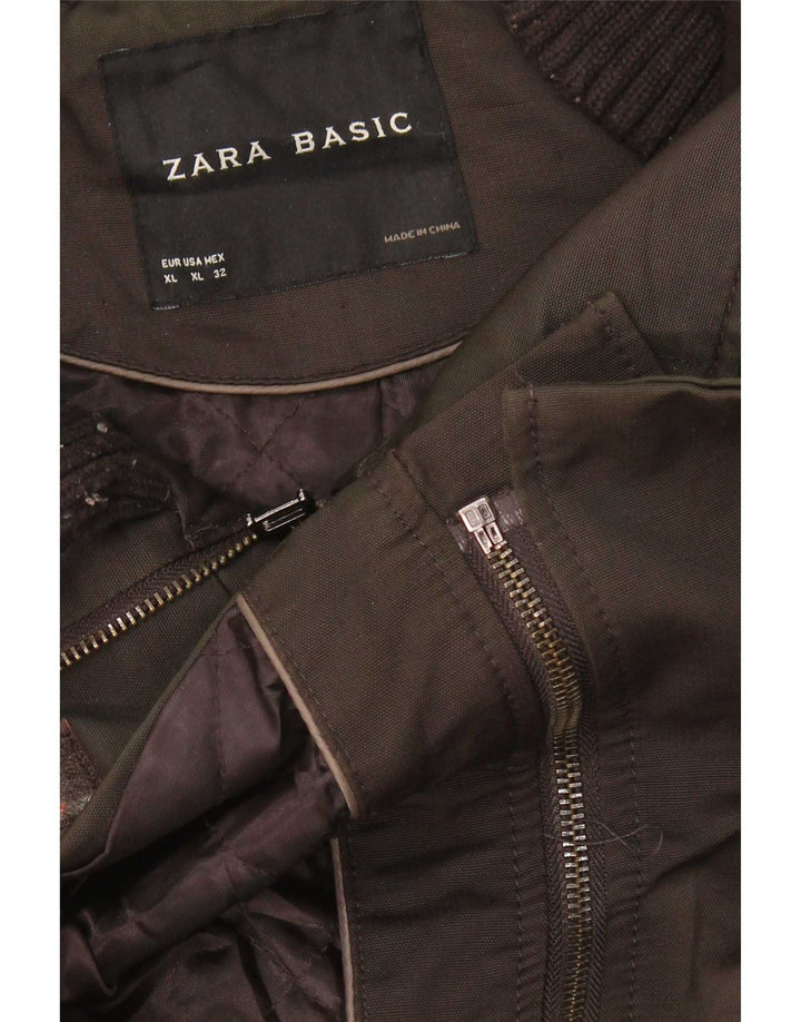 Zara Dame Duffle Jacket UK 18 XL Brun