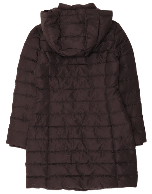 Tommy Hilfiger Dame Hætte Polstret Frakke UK 10 Small Black Polyester