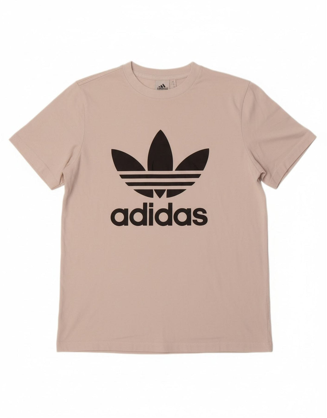 ADIDAS Womens Graphic T-Shirt Top UK 14 Medium White Cotton