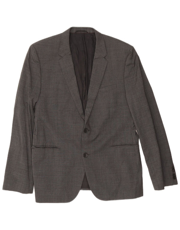Hugo Boss Herre 2-knaps blazerjakke EU 54 2XL Grå Houndstooth
