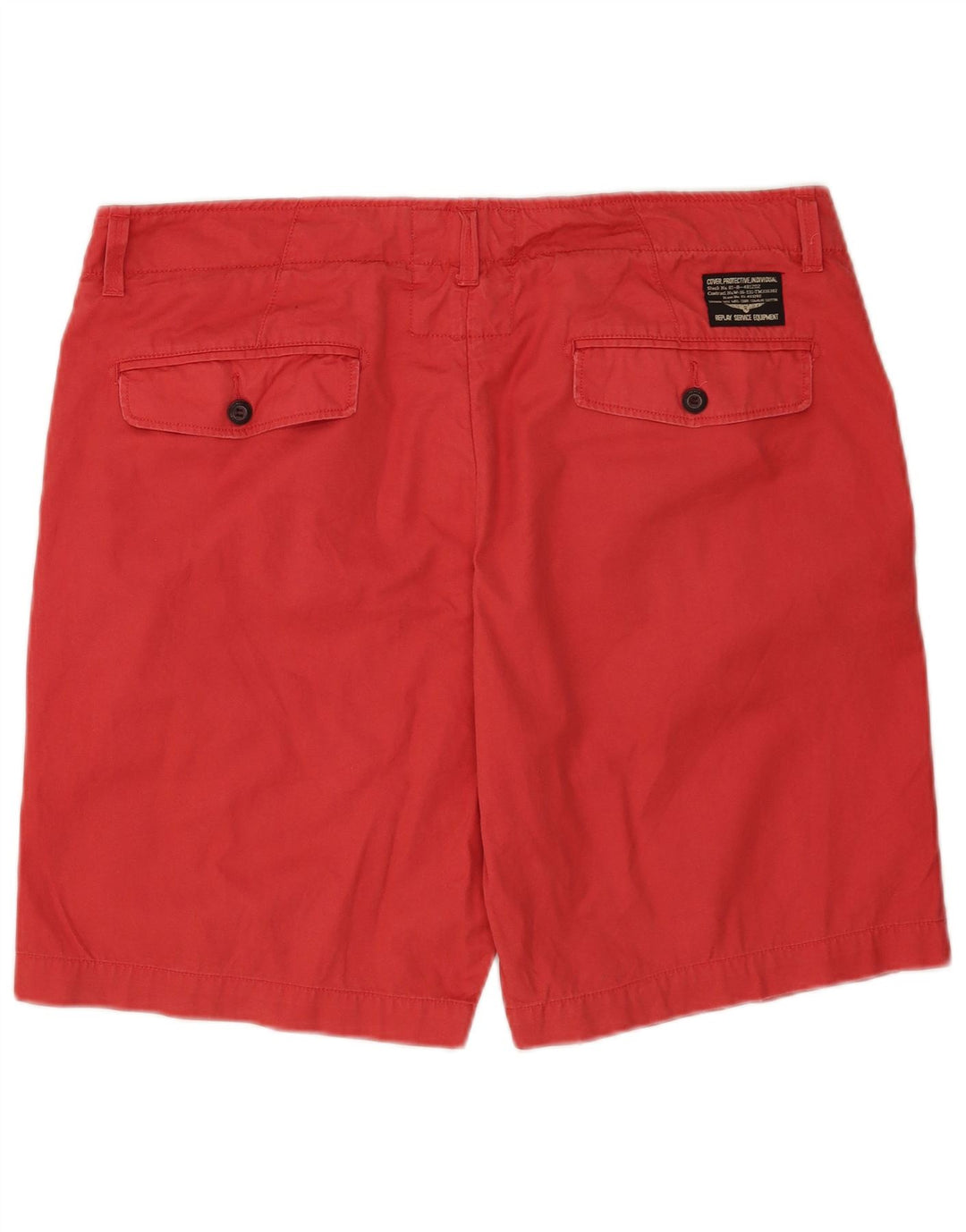 Replay Herre Chino Shorts W36 Large Red