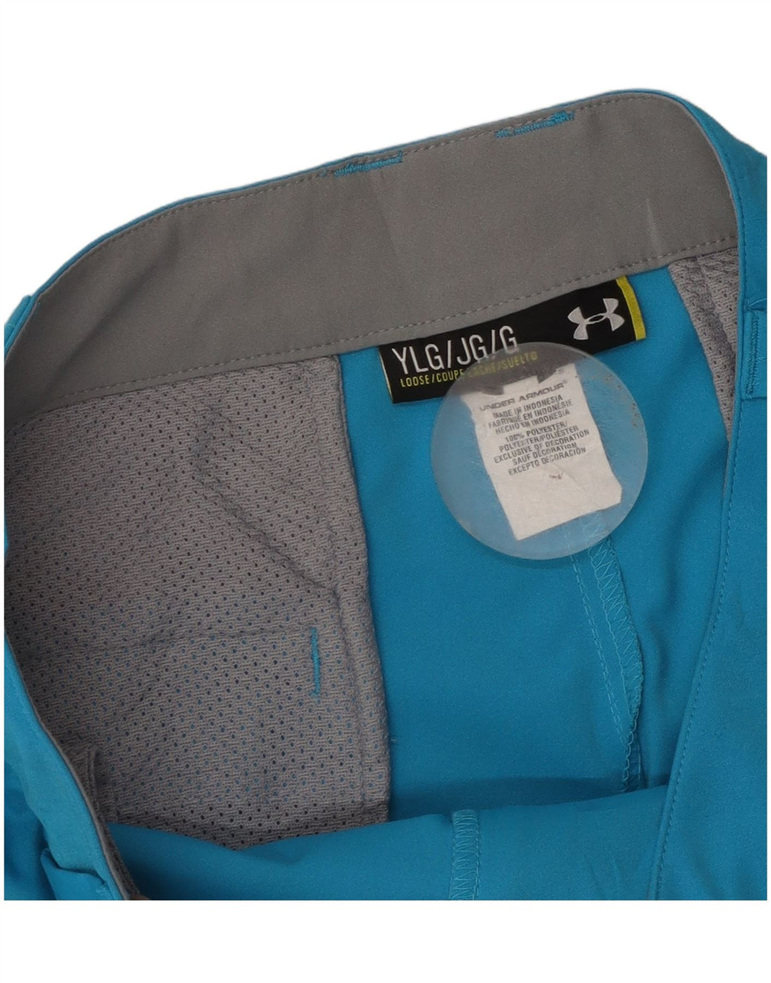 Under Armour Boys Chino Shorts 11-12 år Large W30 Blue Polyester