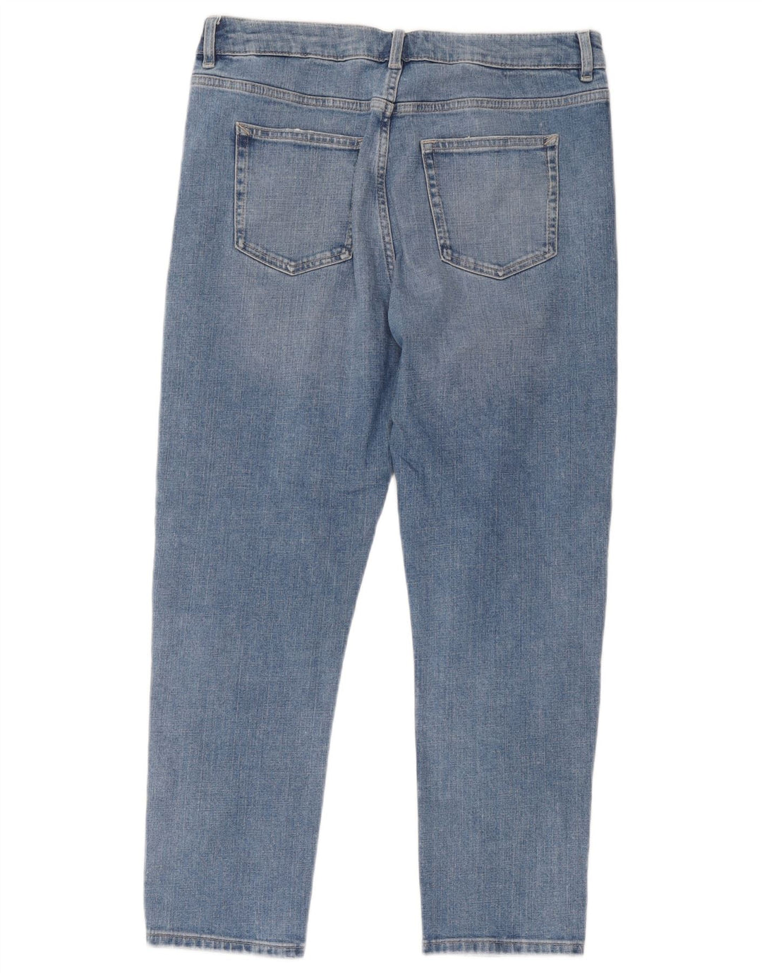 Marks & Spencer Dame Relaxed Fit Slim Jeans UK 12 Medium W32 L26 Blå