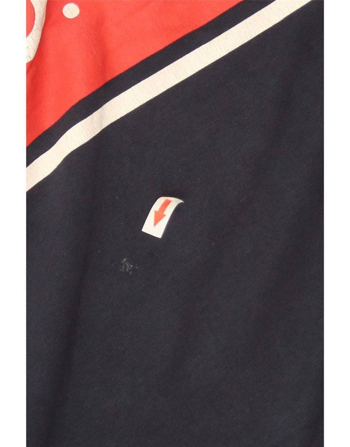 Marks & Spencer Dame Grafisk Sweatshirt Jumper UK 14 Medium Navy Blue