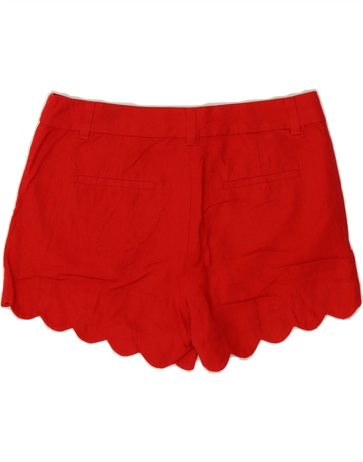 J. CREW Womens Chino Shorts US 6 Medium W30  Red Linen Vintage J. Crew and Second-Hand J. Crew from Messina Hembry 