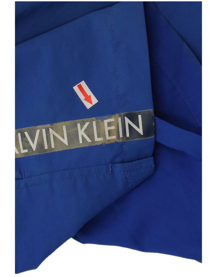 Calvin Klein Herre grafiske svømmeshorts Små blå polyester