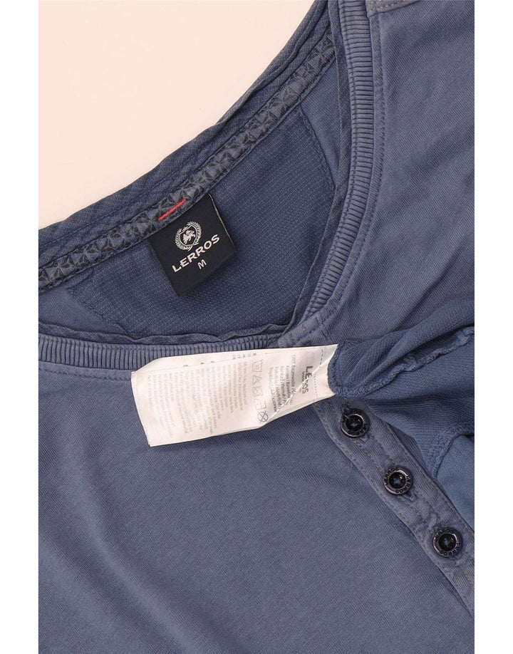 Lerros Herre T-Shirt Top Medium Blå Bomuld