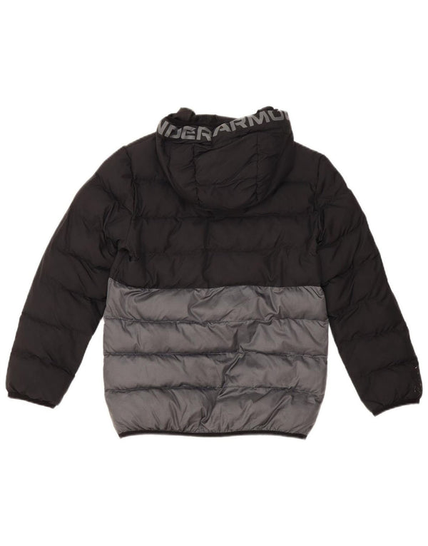 Under Armour Boys grafisk polstret jakke 10-11 år Sort Colourblock