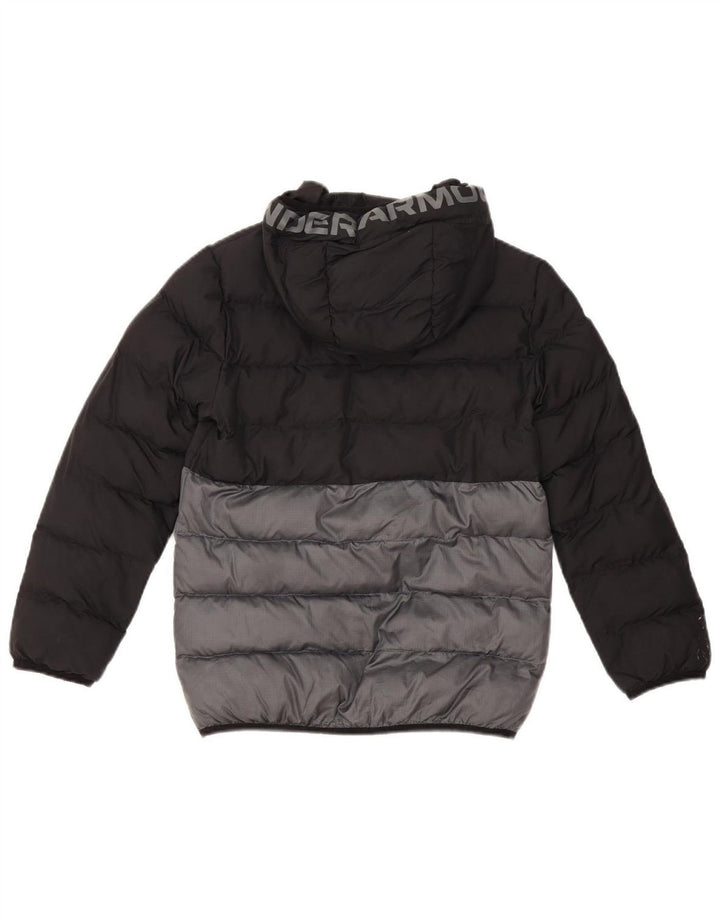 Under Armour Boys grafisk polstret jakke 10-11 år Sort Colourblock