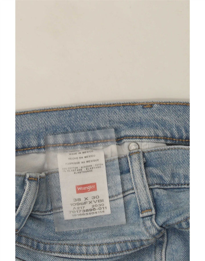 Wrangler Straight Jeans til mænd W38 L30 blå bomuld