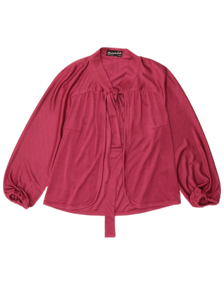 Armando Calo Dame Cardigan Top EU 42 Large Burgundy