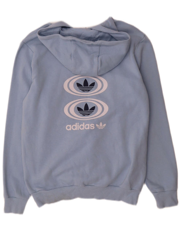 Adidas Grafisk hættetrøje til drenge 13-14 år blå bomuld