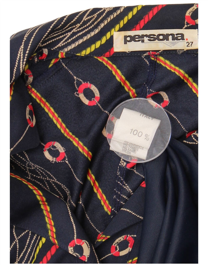 Persona Womens Plus Size A-Line Kjole Størrelse 27 XL Marineblå polyamid